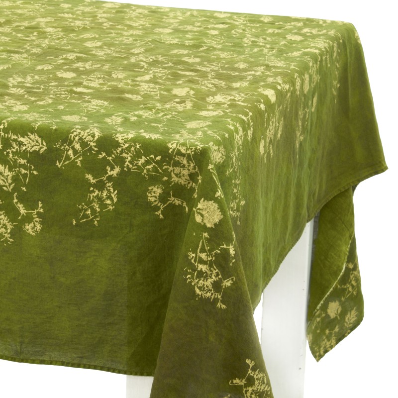 FOGLIA CASUAL ORO, Tablecloth 145x145 cm