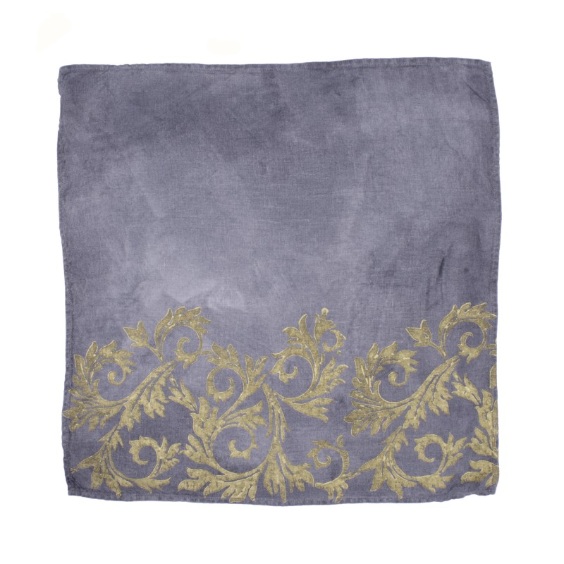 ACANTO ORO, Set/2 Tovaglioli 45X45 Cm