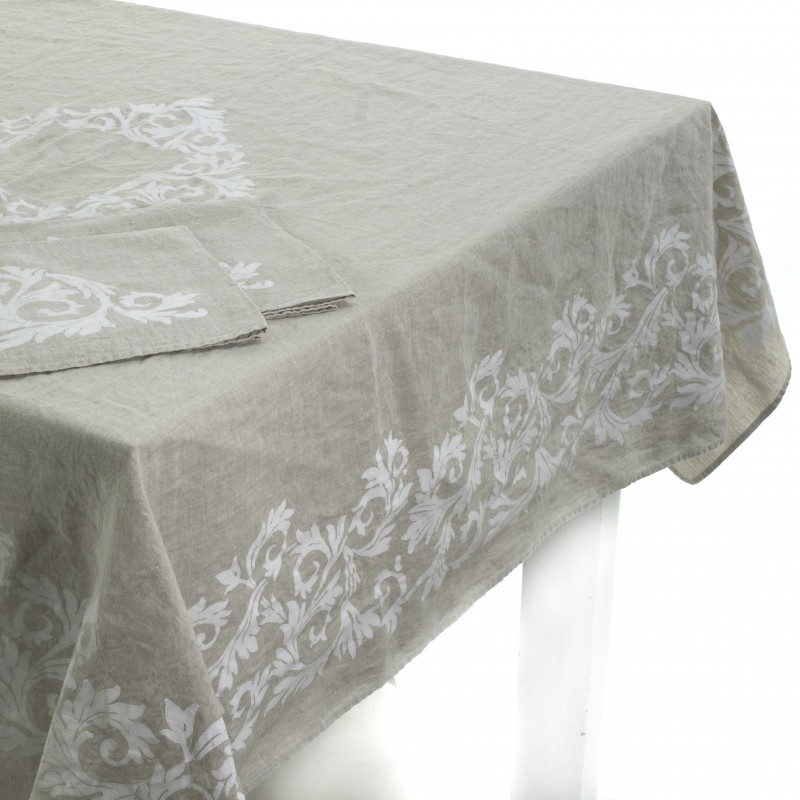 ACANTO, Set Tovaglia 145X145 Cm + 4 Tovaglioli