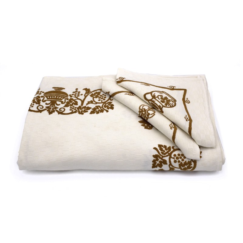 Viticci, Set Tovaglia  Tov.Li 160X210 Cm  8 Tov.Li
