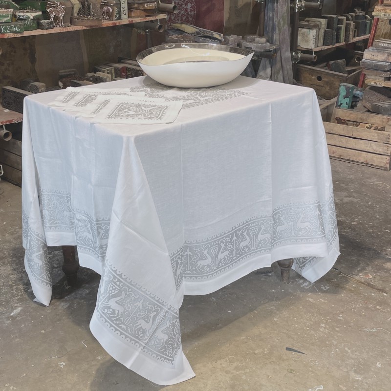 CERBIATTI B10, Tablecloth set 175x175 cm +4 napkins